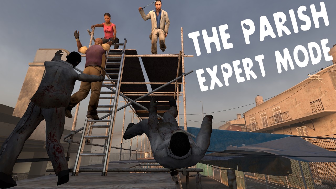 The parish on Expert Mode with Bots Is PAINFULL - Left 4 Dead 2