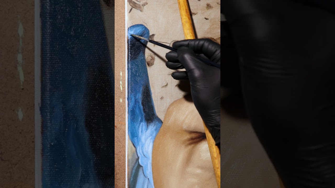 Fallen Angel's Wings / Oil Painting 