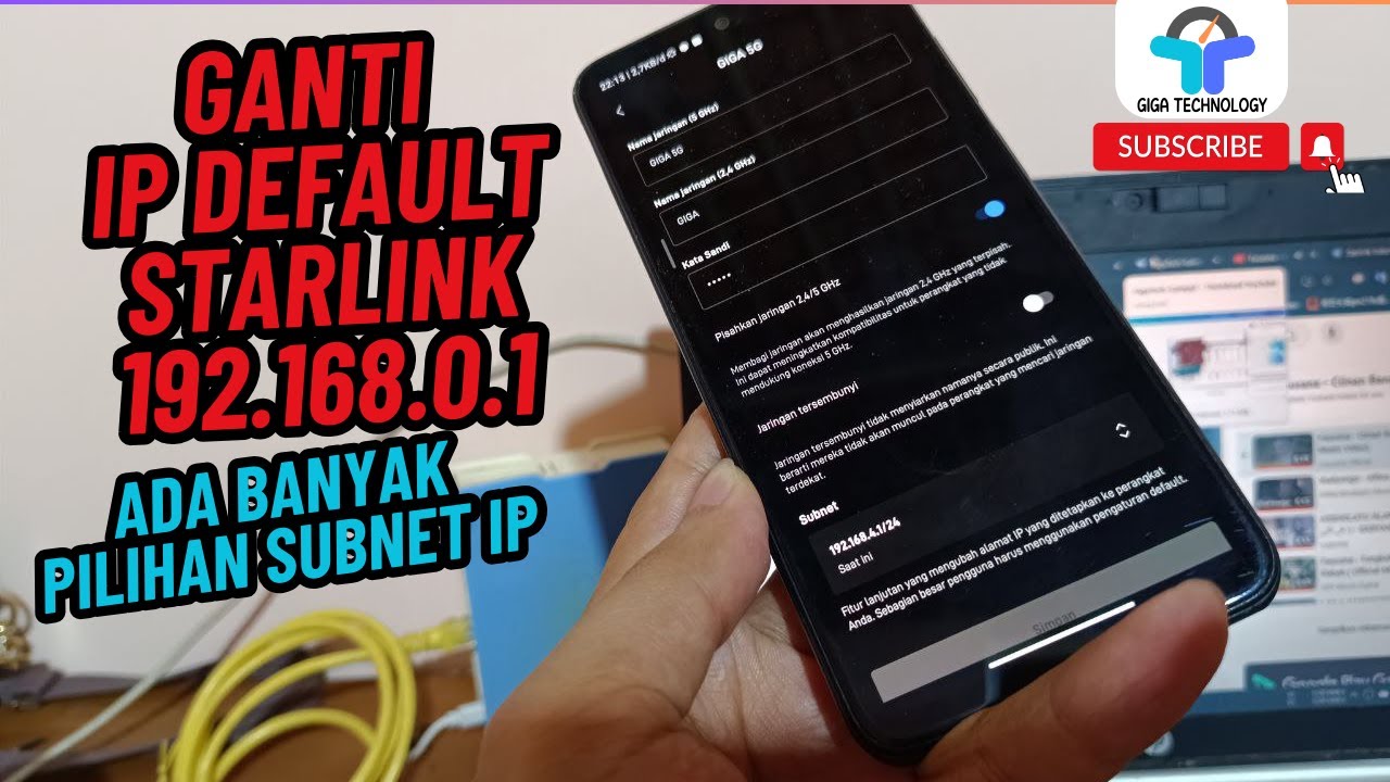 Mengubah Default IP Starlink