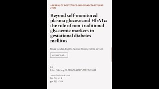 Beyond self-monitored plasma glucose and HbA1c: the role of non-traditional glycaemic | RTCL.TV