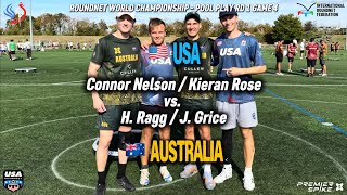 Roundnet World Championship - Pool Play vs. 🇦🇺 Australia (H. Ragg / J. Grice)