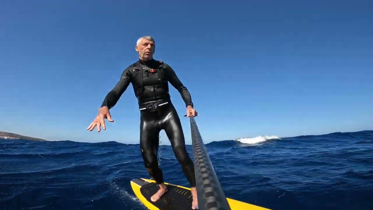 Downwind on F One Eagle X 1000. - YouTube