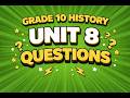 Grade 10 History Unit 8 Questions Historywithsolomon 