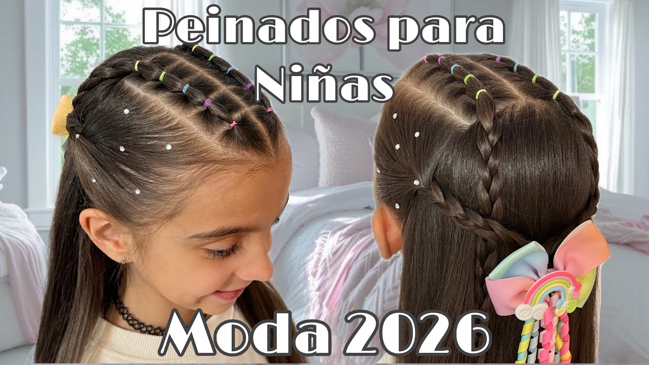 ✨Peinado con Trenzas | Hairstyle Fácil y Elegante para Niñas