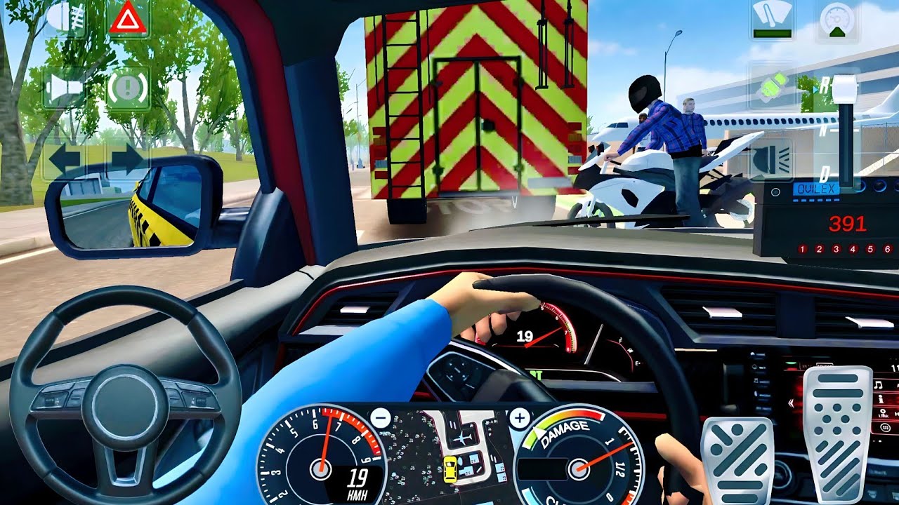 Taxi Simulator 2019 Gameplay Accident With Realistic Bike and Truck Crash Turning Road Into Chaos 🚨🔥