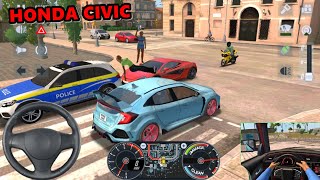 Honda Civic 2021 City Car Driver 🚖👮‍♂️ |  City Car Driving Games Android iOS - Taxi Sim 2020 screenshot 1