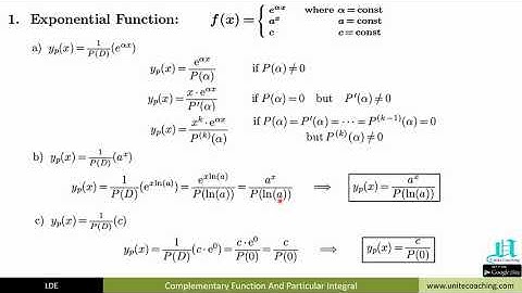 Maths Lecture 2 Particular Integral Part 1 - MPSC CIVIL ENGINEERING PRELIMINARY EXAM LECTURES