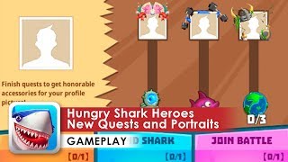 Hungry Shark Heroes Gameplay HD (Android) New Quests and Portraits screenshot 4