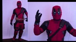 Deadpool Changing Props in My First Deadpool Suit suit By Costume Replica Cave