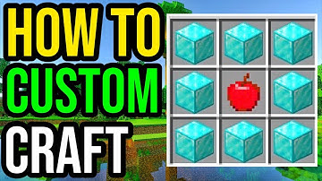 How To Make CUSTOM Crafting Recipes in Minecraft Bedrock! (WORKING - NO MODS!)