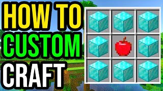 How To Make CUSTOM Crafting Recipes in Minecraft Bedrock! (WORKING - NO MODS!)