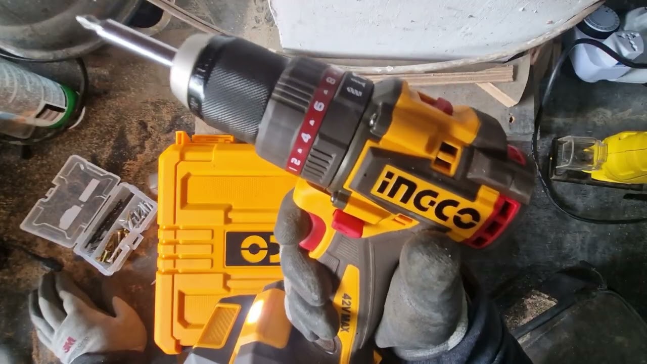 INGCO COMPACT BRUSHLESS CORDLESS IMPACT DRILL / 69Nm / 42V MAX BASIC FEATURES REVIEW CIDLI426981