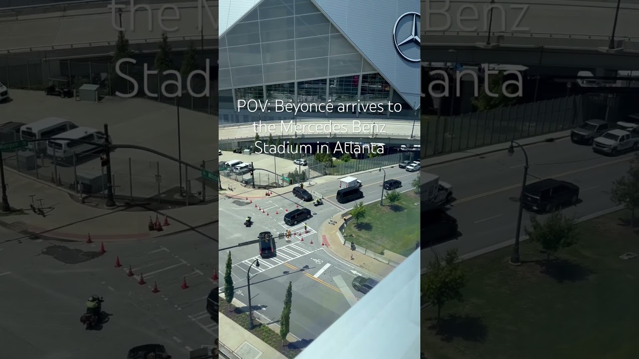Beyoncé Arriving to the Mercedes Benz Stadium in Atlanta! #rwt2023  #renaissanceworldtour #atlanta