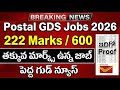 Postal gds notification 2026 || GDS లో 37% ఉన్న జాబ్ పక్కా || India post gds jobs 2026