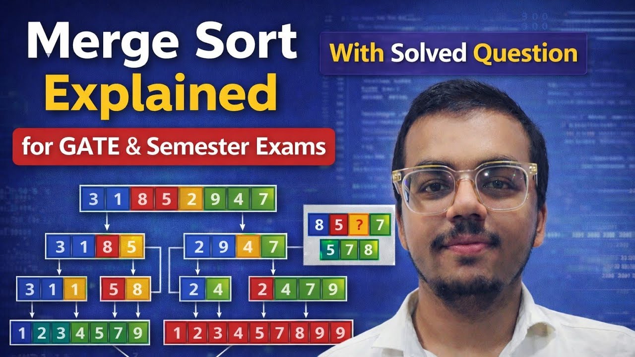 Merge Sort in detail || Divide Strategies|| GATE CSE+SEM || STARPADHAI 