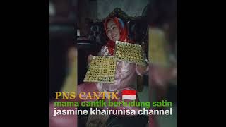 Mama Cantik Bertudung Satin Satin Blouse Pink Tutorial Kue Kering Pns Cantik