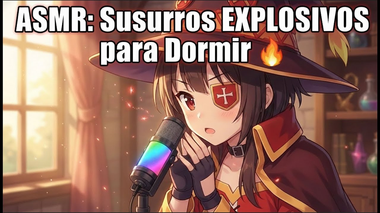 ASMR Megumin susurros Explosivos🔥| Sleep & Relaxing Magic Whispers
