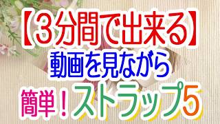 【３分間ハンドメイド☆５本目】ダイソーのワックスコードで平結びのストラップを作ります♪