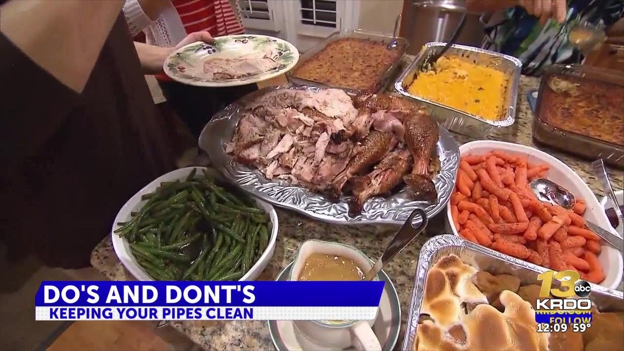 How to avoid clogged drains, helpful tips from Colorado Springs plumber this Thanksgiving