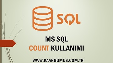 Sql Count Kullanımı - SQL Dersleri