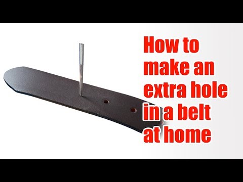 वीडियो: बेल्ट में छेद कैसे करें