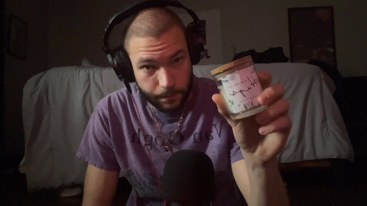 ASMR | Close and breathy whispers with a candle burning for us...