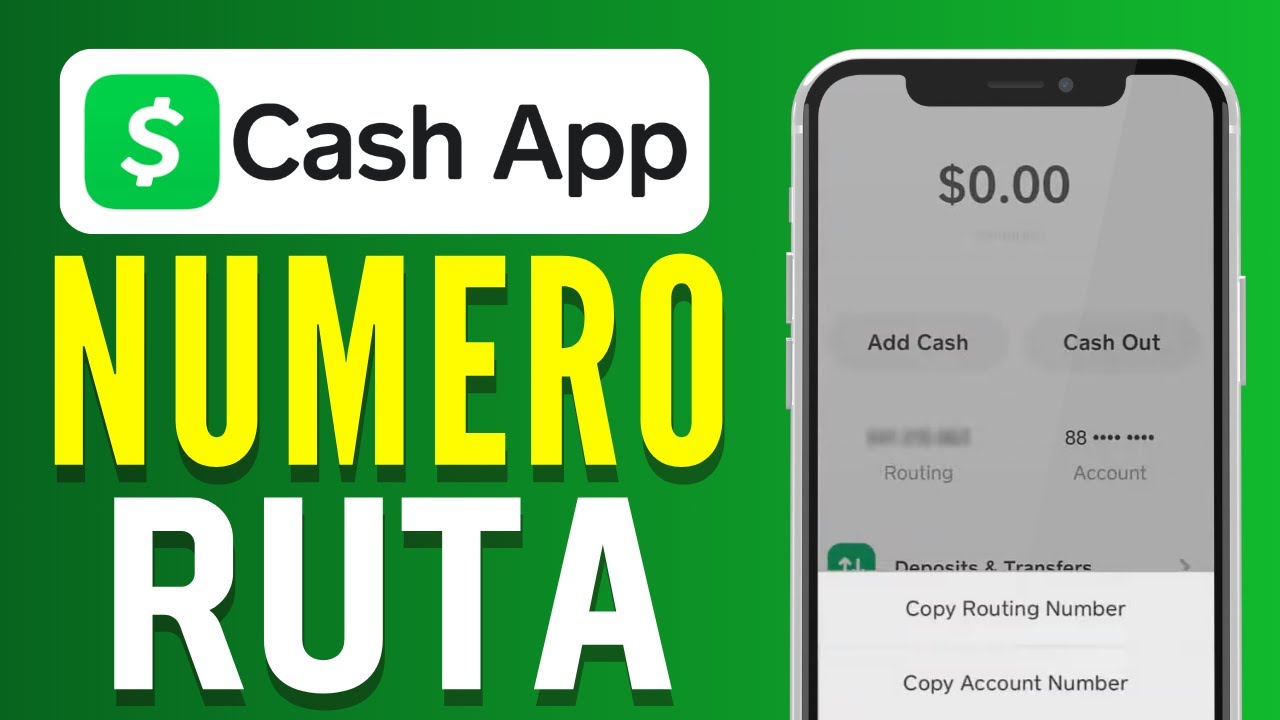 Cómo ver tu número de ruta en Cash App