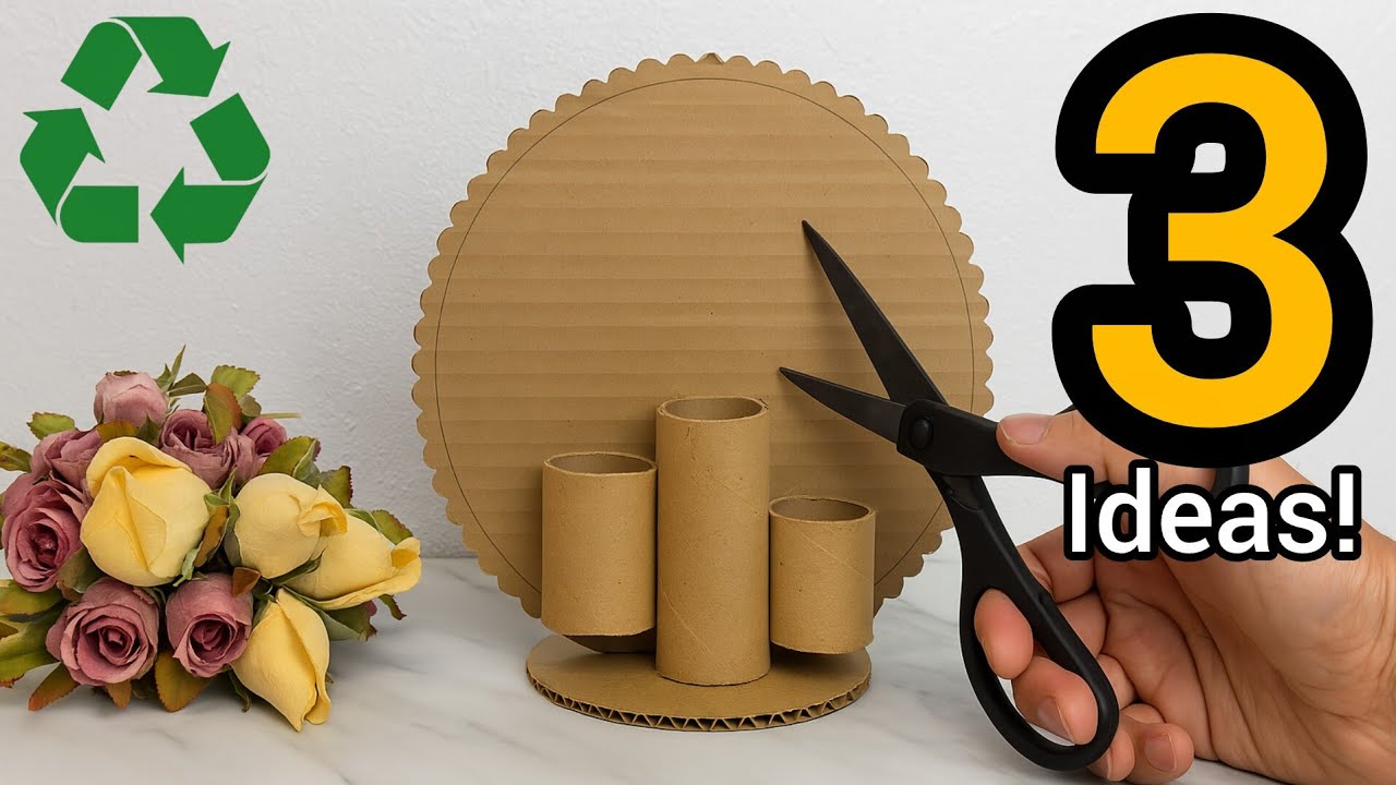 From trash to treasure: 😍♻️ 3 unique ideas for the most luxurious home decoration