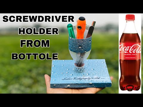 How To Make Homemade Pen Holder.Screwdriver Holder Making At Home.