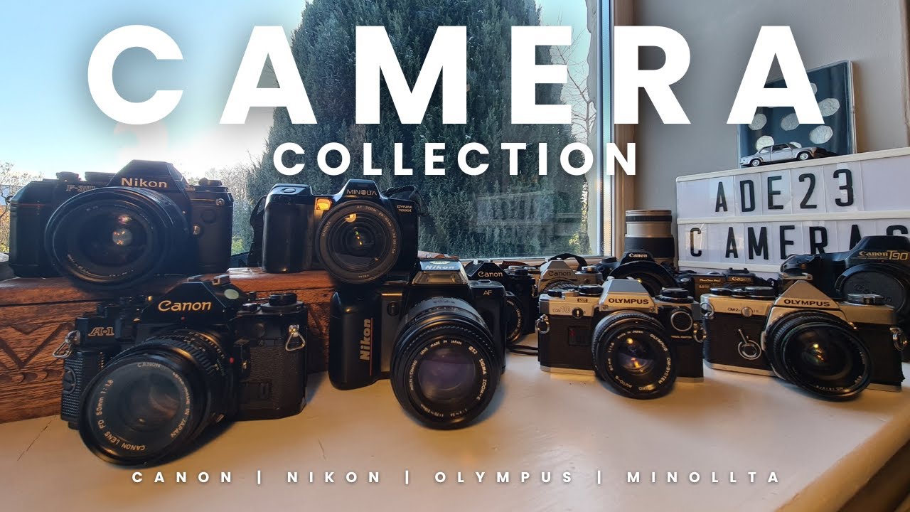 Retro  Camera Treasures: Vintage Canon, Nikon, Olympus Classic Collection
