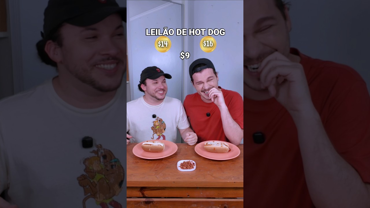 Leilão do Hot Dog: quem venceu? 😂😂😂