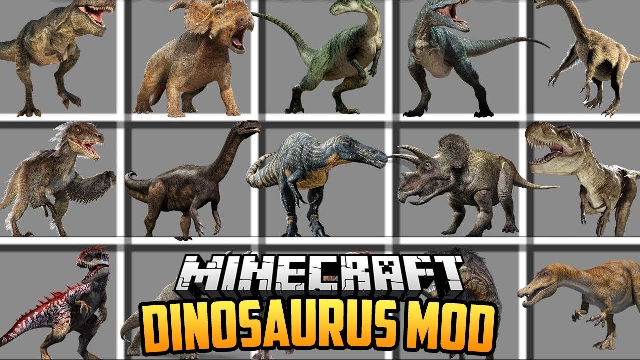 DINOSAURUS MOD - Minecraft Mod Showcase - YouTube