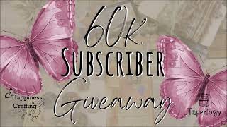 *** CLOSED ***  60k subscriber giveaway     @taperlogy3299