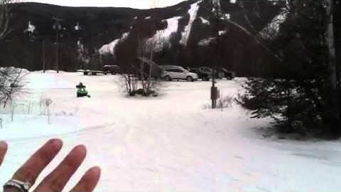 Tyler Laidley snowmobiling