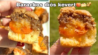 Barackos diós kevert 🍑 Könnyű, szaftos és abbahagyhatatlan! ✨ #dessert #nekedbelegyen #food #hungary