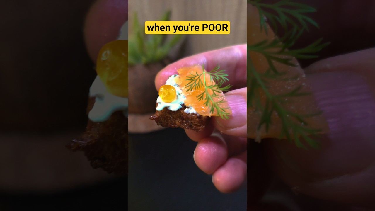 Red Caviar Toaster | Mini Cooking Recipe with Miniature Food