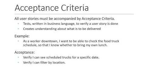 Writing Agile User Stories