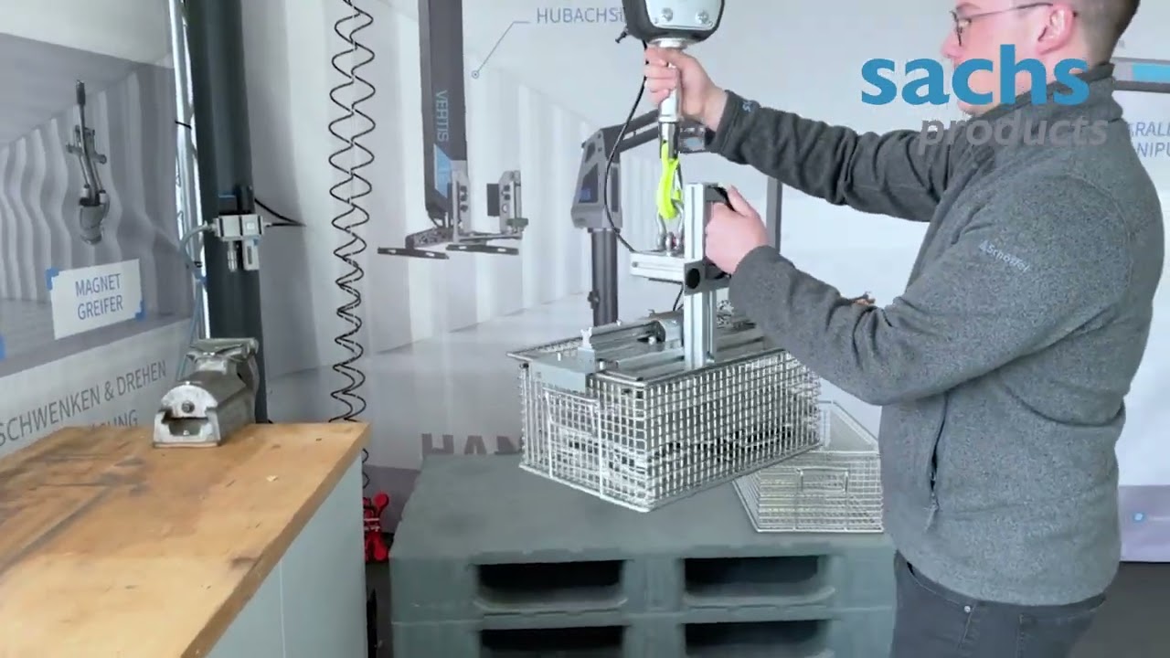 E-CORDIS – Elektrischer-Seilbalancer – Waschkorbgreifer