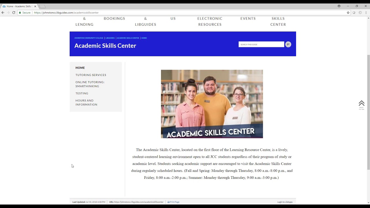 JCC Library Orientation YouTube