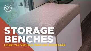 Lifestyle Vehicle Tour | Storage Benches | Dave & Matt Vans