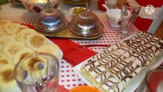 أجيو تشوفوا  معايا طاولة افطار رمضان ديالي وبصحة فطوركم من المغرب ❤️??