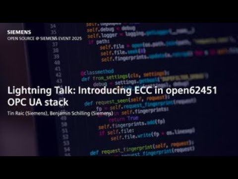 Lightning Talk: Introducing ECC in open62451 OPC UA stack