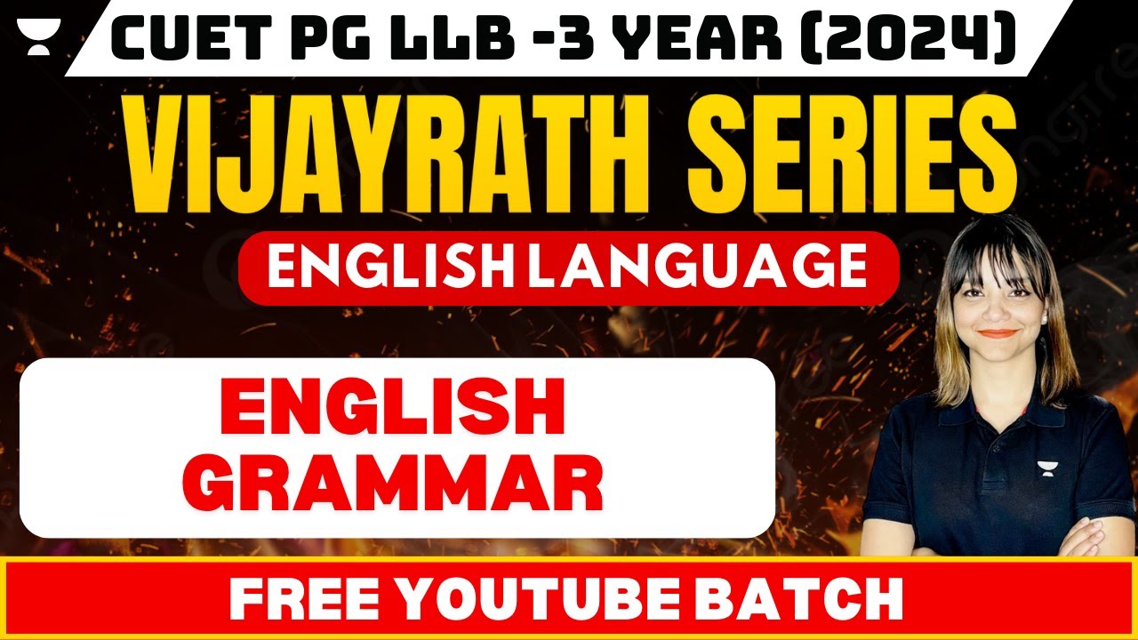 CUET PG LLB | English Language | GRAMMAR | CUET PG LLB Preparation 2024 ...