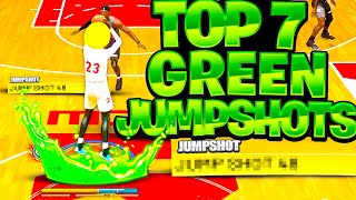 TOP 7 BIGGEST GREEN WINDOW JUMPSHOTS NBA 2K23 CURRENT GEN NEXT GEN BEST JUMPSHOT NBA2K23