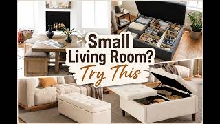 Hidden Storage Ottoman: 6 Space Saving Ideas for Small Living Rooms