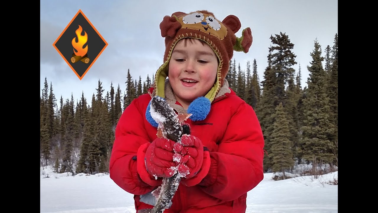 Cute Alaska kid ice fishing bloopers rainbow trout YouTube