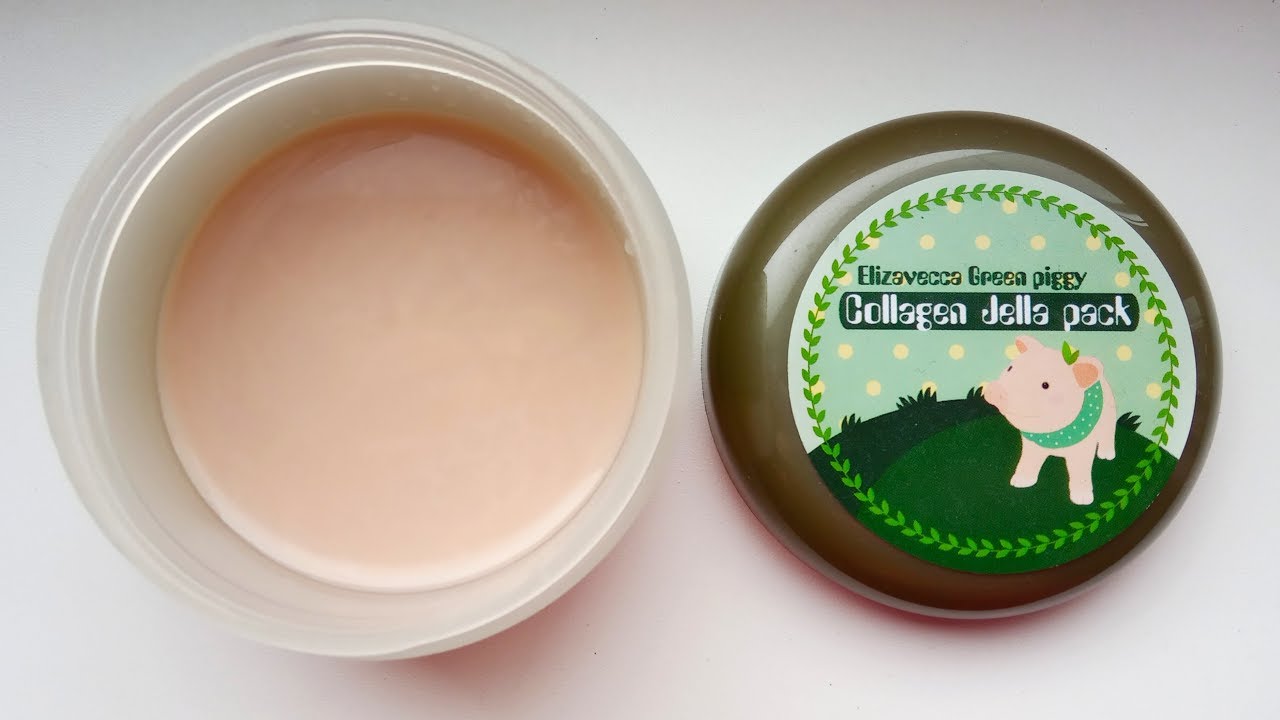 Обзор маски для лица Elizavecca Green Piggy Collagen Jella Pack