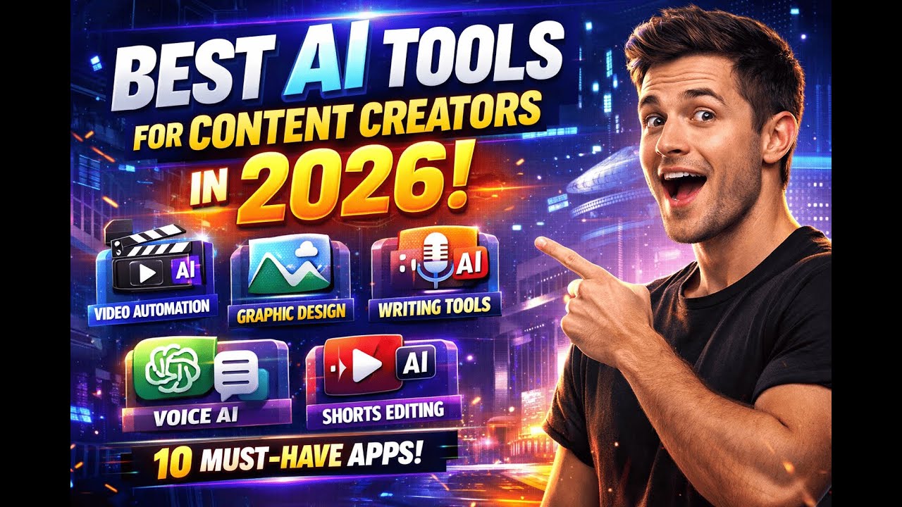 Best AI Tools for Content Creators in 2026: The Ultimate List - YouTube