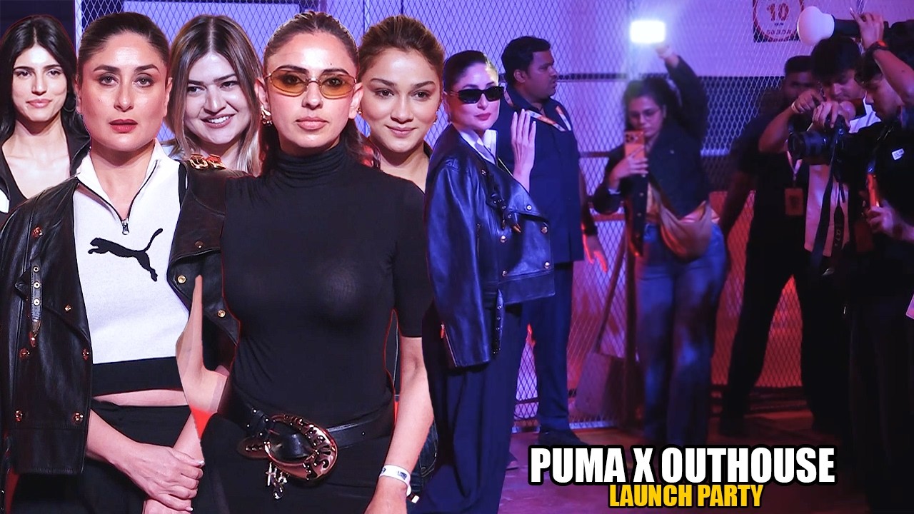 Вечеринка по случаю запуска PUMA x Outhouse | Карина Капур, Медха Рана, Раджа Кумари