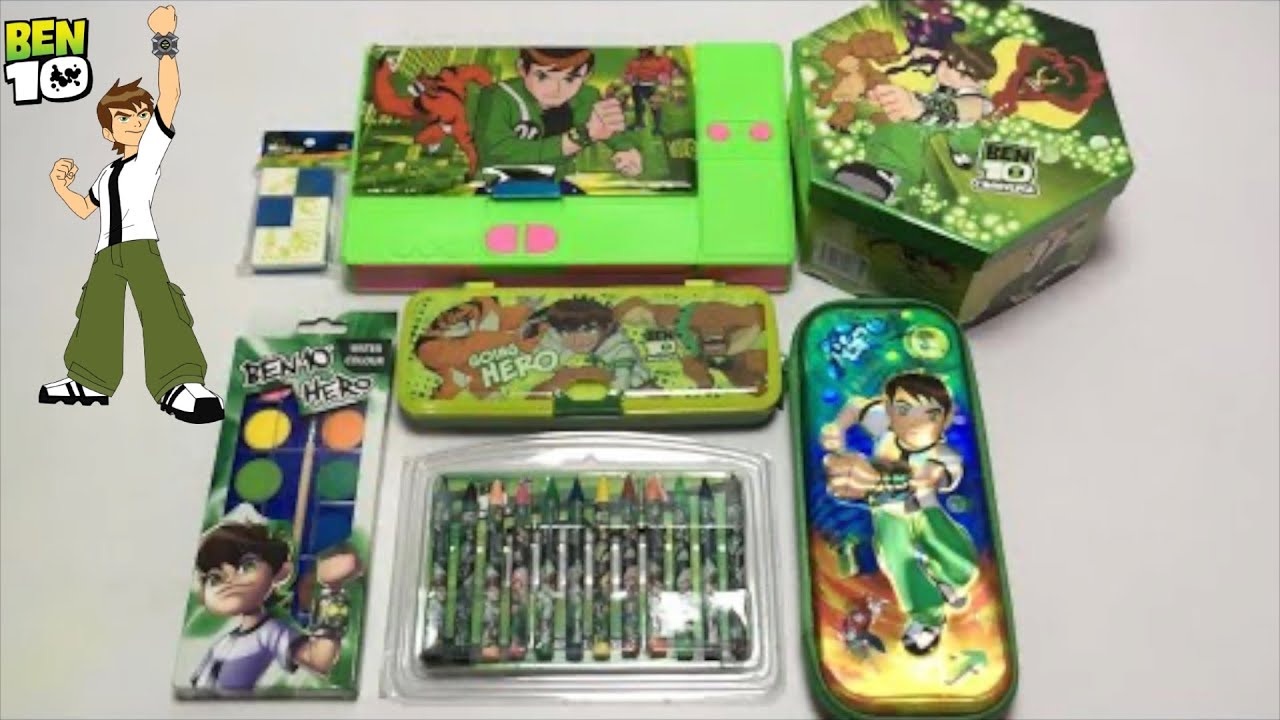 My Latest Cheapest Ben10 Stationery Collection, Jumbo Pencil Box